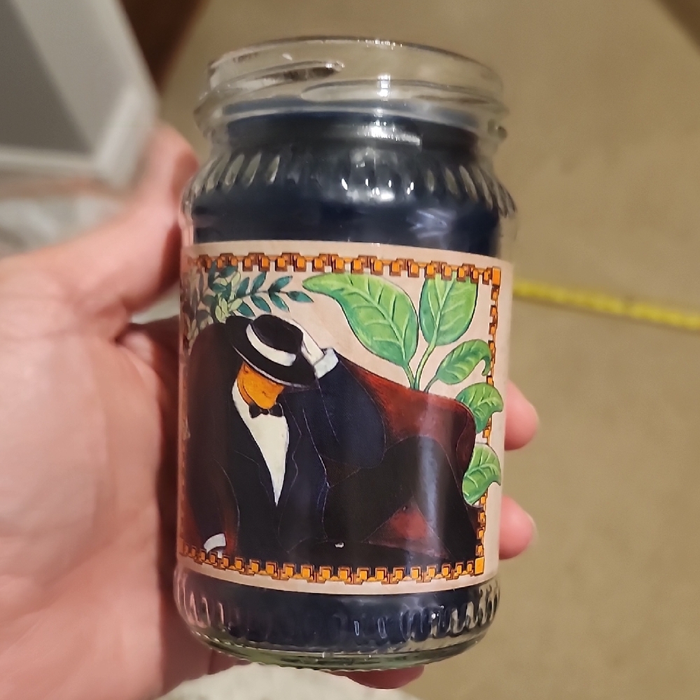Home And Garden Party Blue Jar Candle